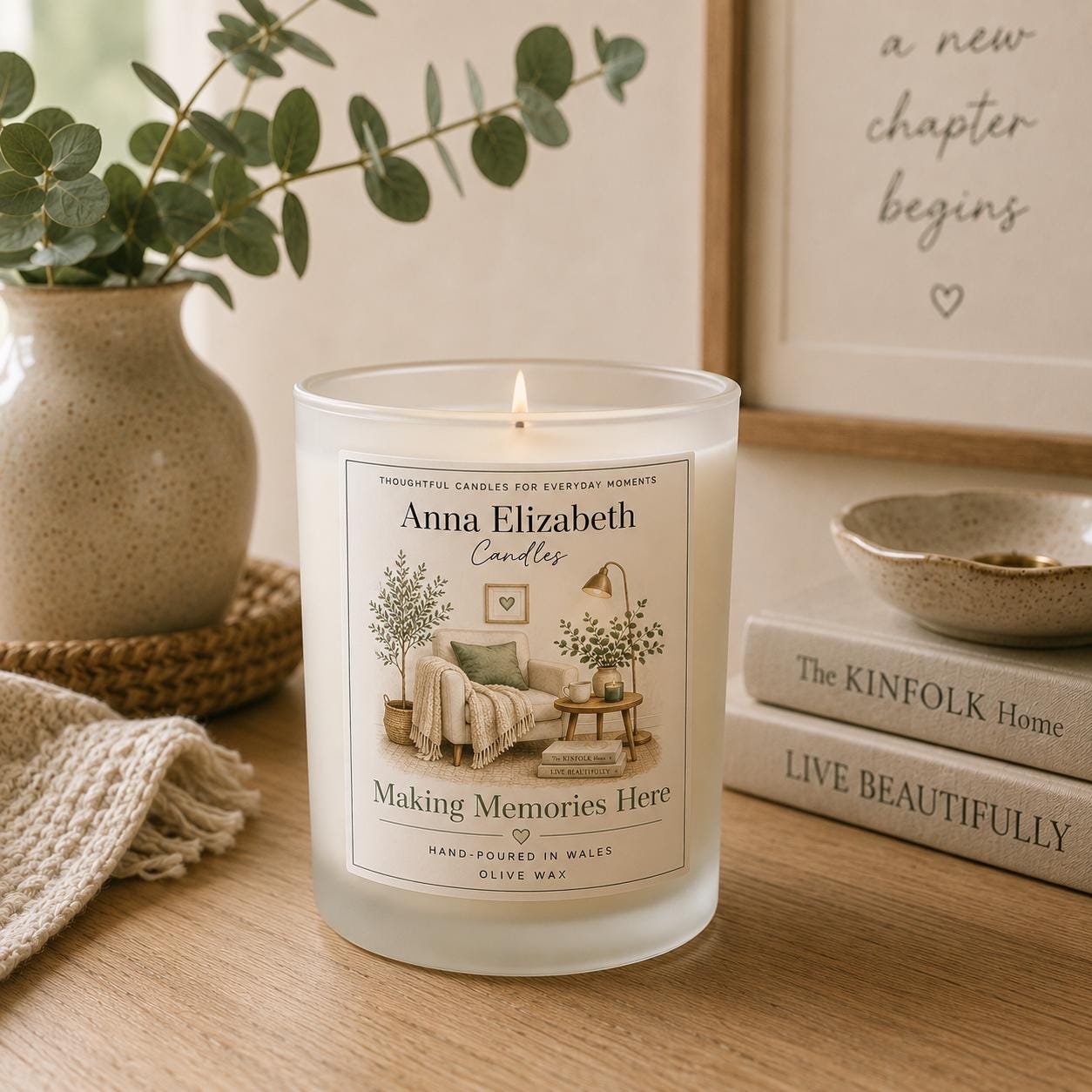 New Home Candle, Housewarming Gift, Making Memories Here, New House Gift, First Home Gift, Gift for Couple, Handmade Candle