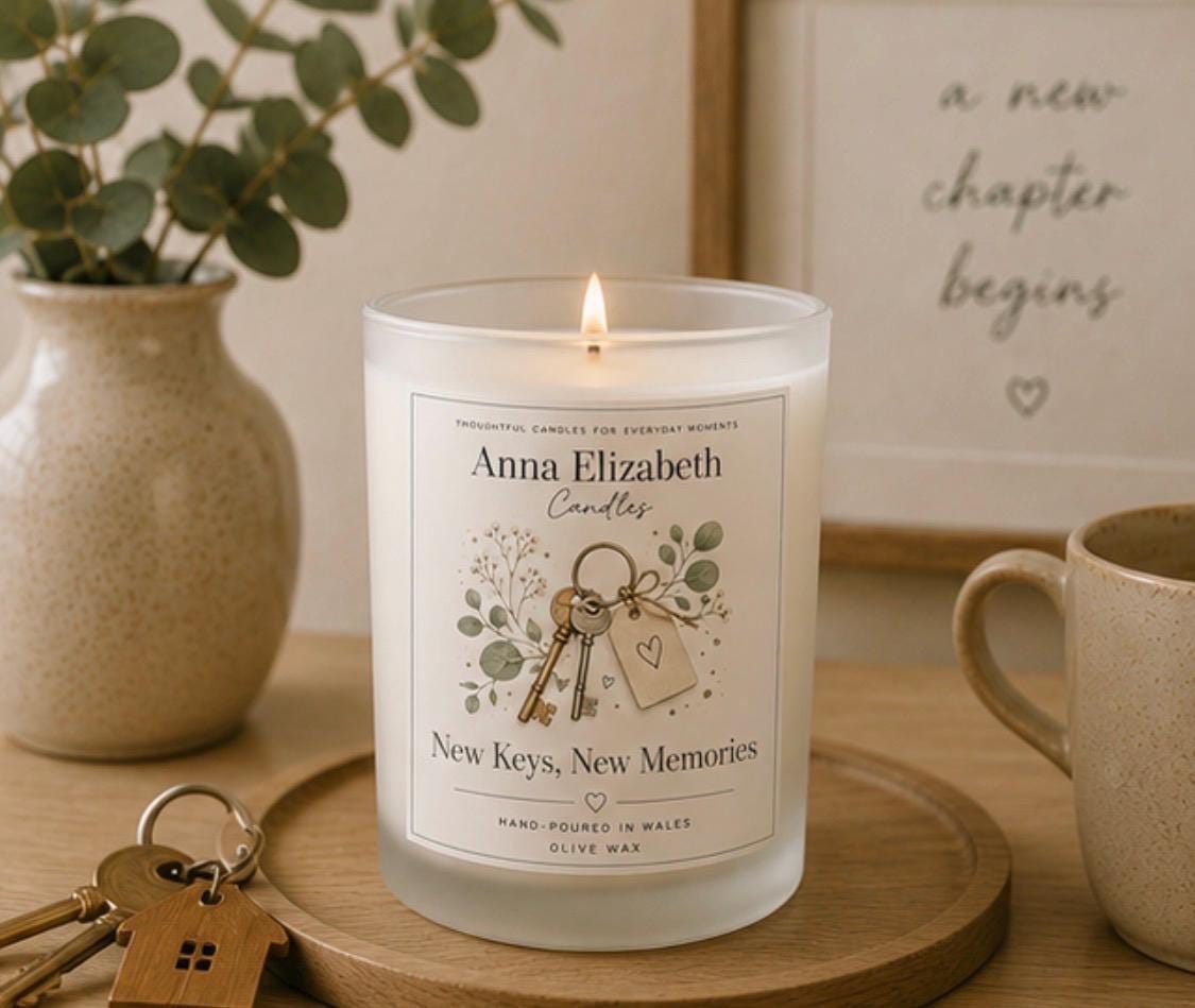 New Home Gift, New Keys Candle, Housewarming Gift, Moving Gift, New Beginnings Gift, First Home Gift, Congratulations Candle