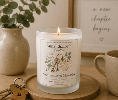New Home Gift, New Keys Candle, Housewarming Gift, Moving Gift, New Beginnings Gift, First Home Gift, Congratulations Candle