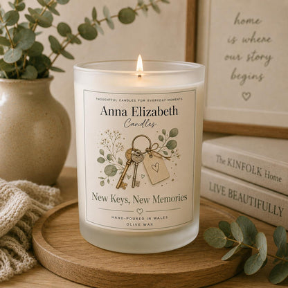 New Home Gift, New Keys Candle, Housewarming Gift, Moving Gift, New Beginnings Gift, First Home Gift, Congratulations Candle