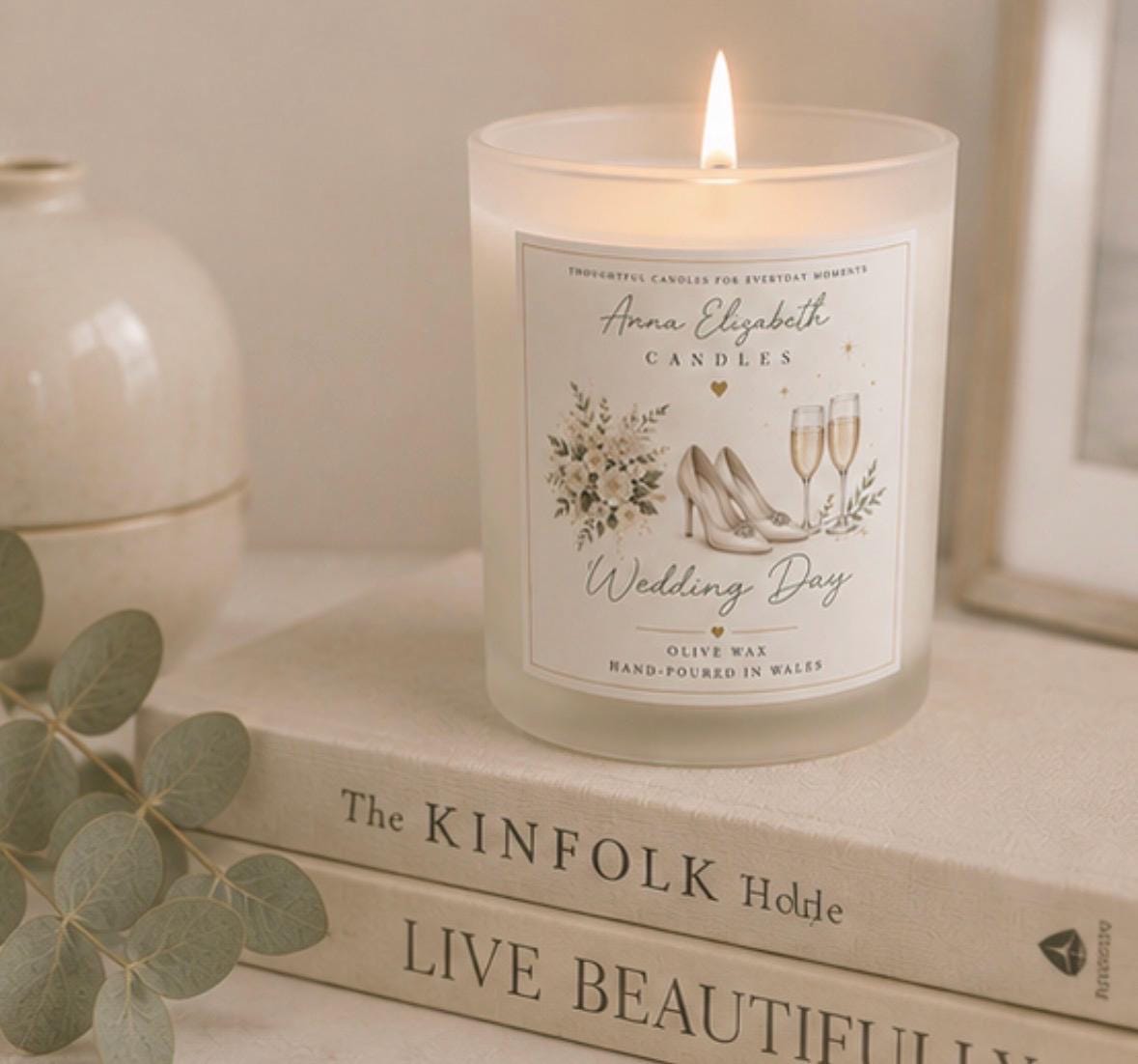 Wedding Gift, Wedding Candle, Wedding Day Gift, Gift for Bride, Newlywed Gift, Bride to Be Gift, Congratulations Wedding Gift