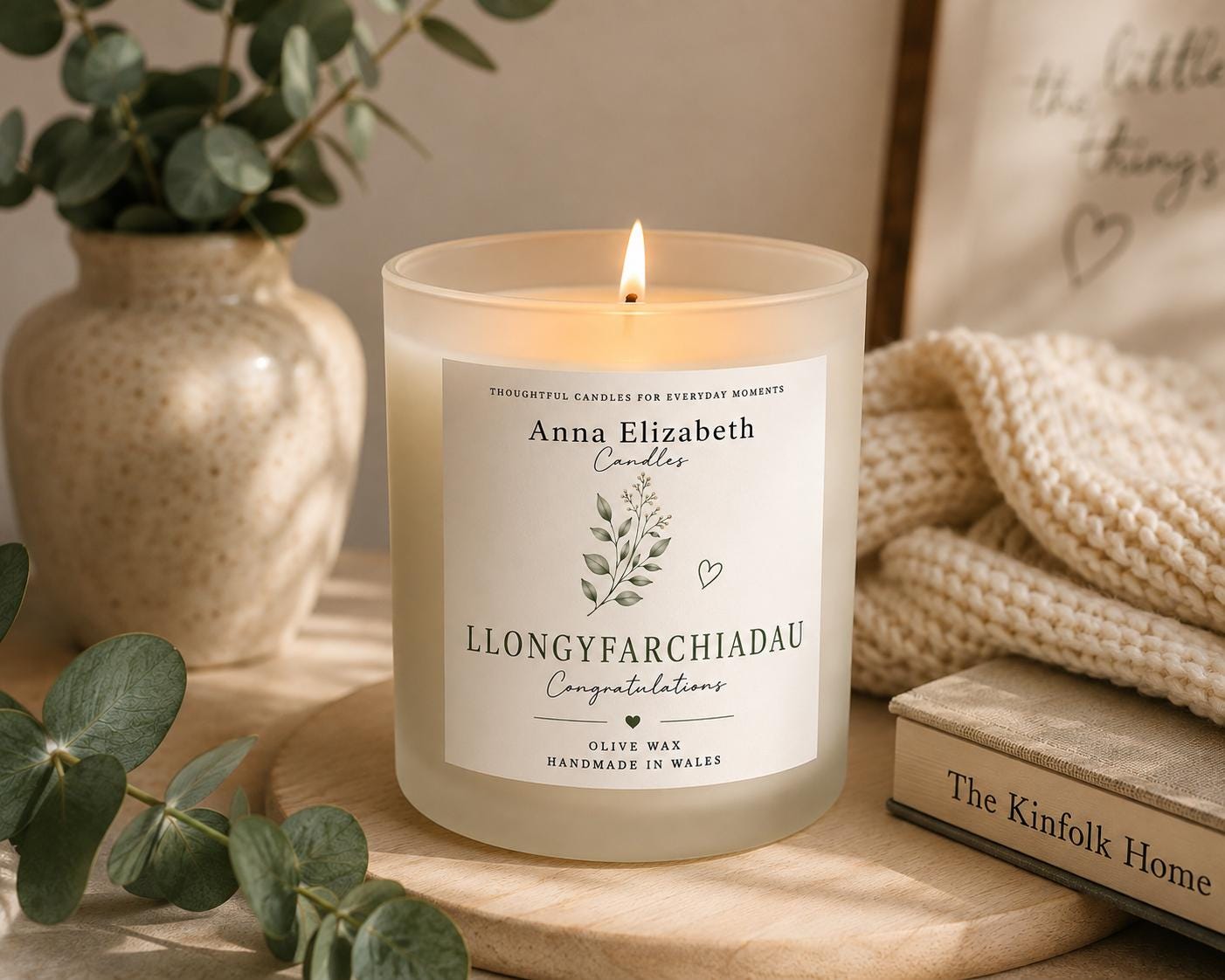 Llongyfarchiadau Candle, Welsh Congratulations Gift, Welsh Candle, Congratulations Gift for Her, Handmade in Wales