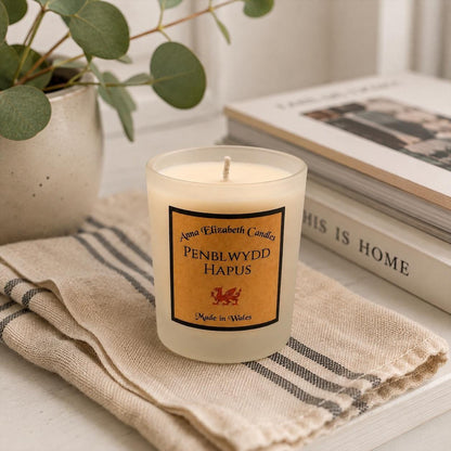Birthday Candle, Personalised Candle, Welsh Birthday Gift, Mini Candle, Penblwydd Hapus Candle, Welsh Gift, Birthday Gift for Her