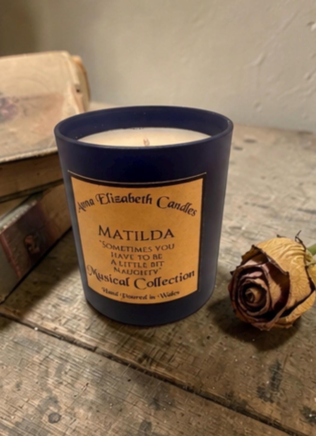 Personalised Matilda Candle, Book Lover Gift, Musical Theatre Gift, Personalised Candle, Custom Gift