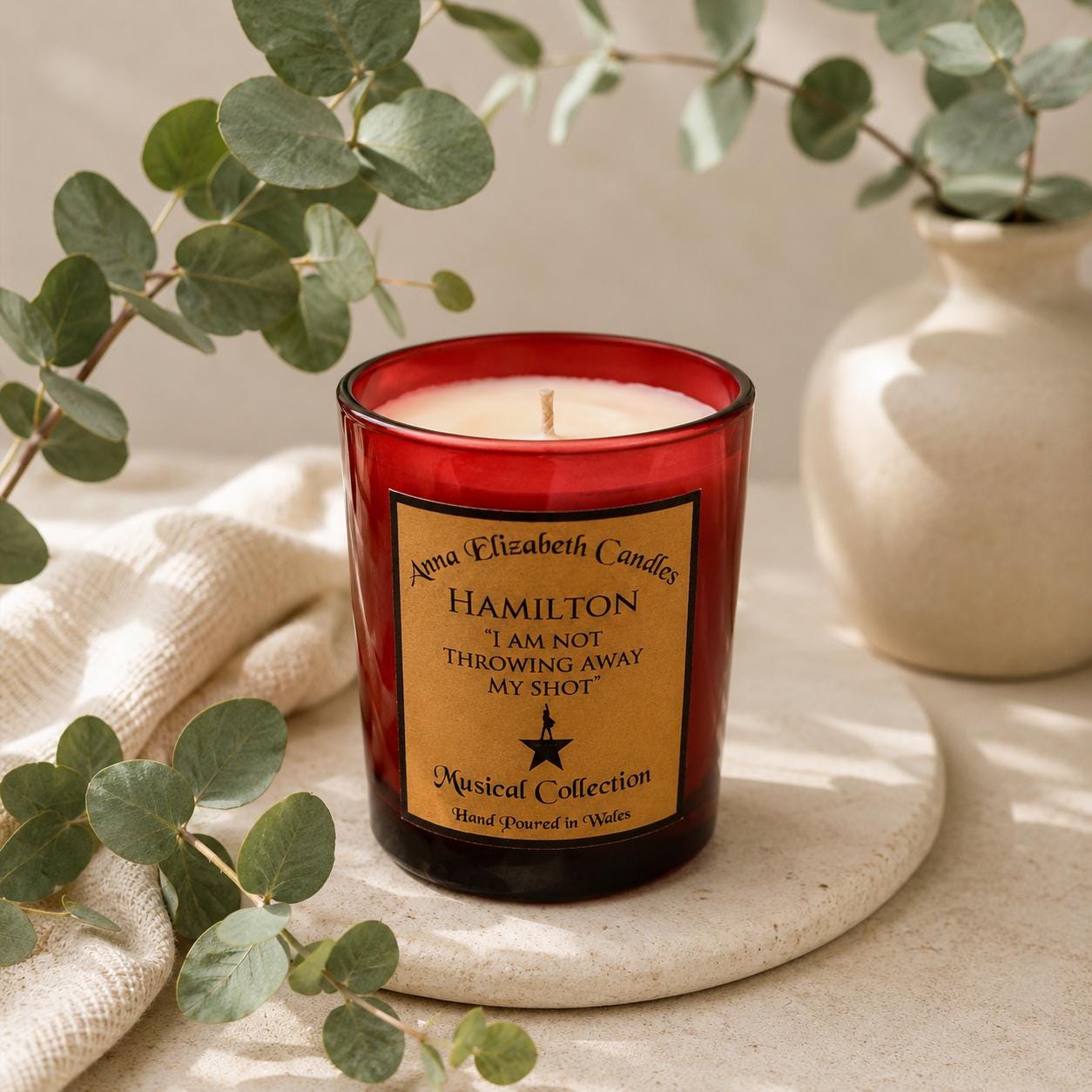Hamilton Candle | Hamilton Musical Gift | Gift for Hamilton Fans | Musical Theatre Gift | Handmade Candle