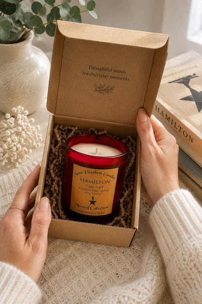 Hamilton Candle | Hamilton Musical Gift | Gift for Hamilton Fans | Musical Theatre Gift | Handmade Candle