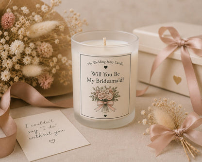 Wedding Story Candle | Personalised Wedding Gift | Custom Wedding Candle | Anniversary Gift | Engagement Gift