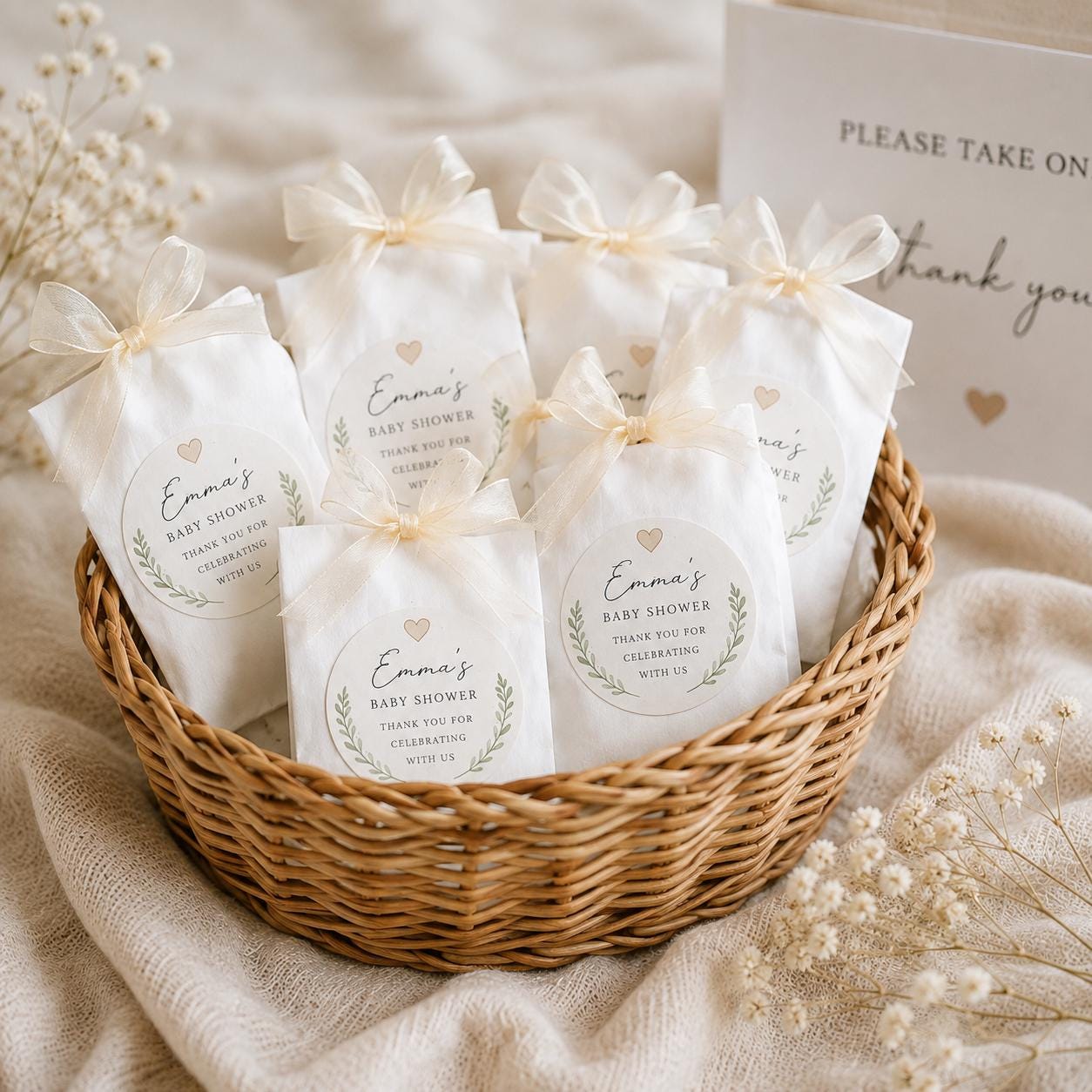 Handmade Baby Shower Favours, Personalised Wax Melt Favours, Baby Shower Guest Gifts , Custom Labels