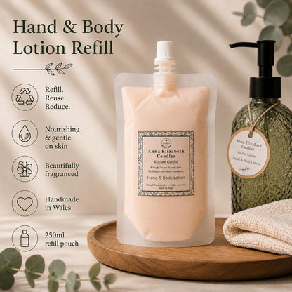 Refill Hand Wash and Lotion Gift Set, Eco Friendly Bathroom Gift, Luxury Hand Care Set, Refillable Soap and Lotion, Housewarming Gift