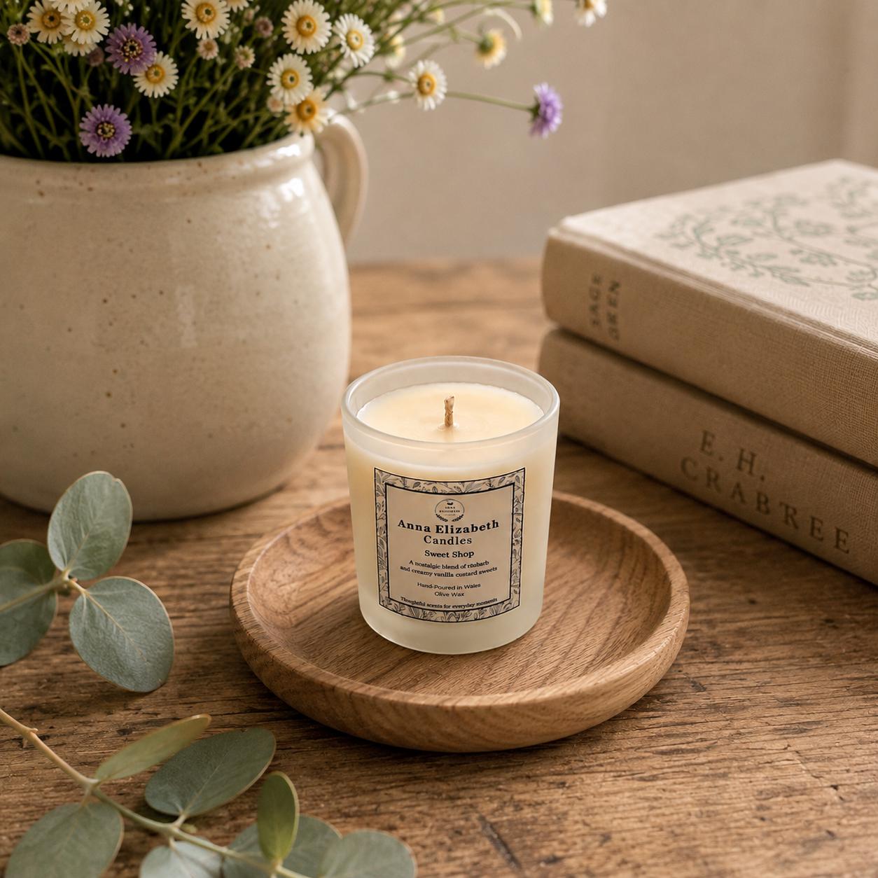 Mini Scented Candle, Small Scented Candle, Olive Wax Candle, Refillable Candle, Home Fragrance Gift