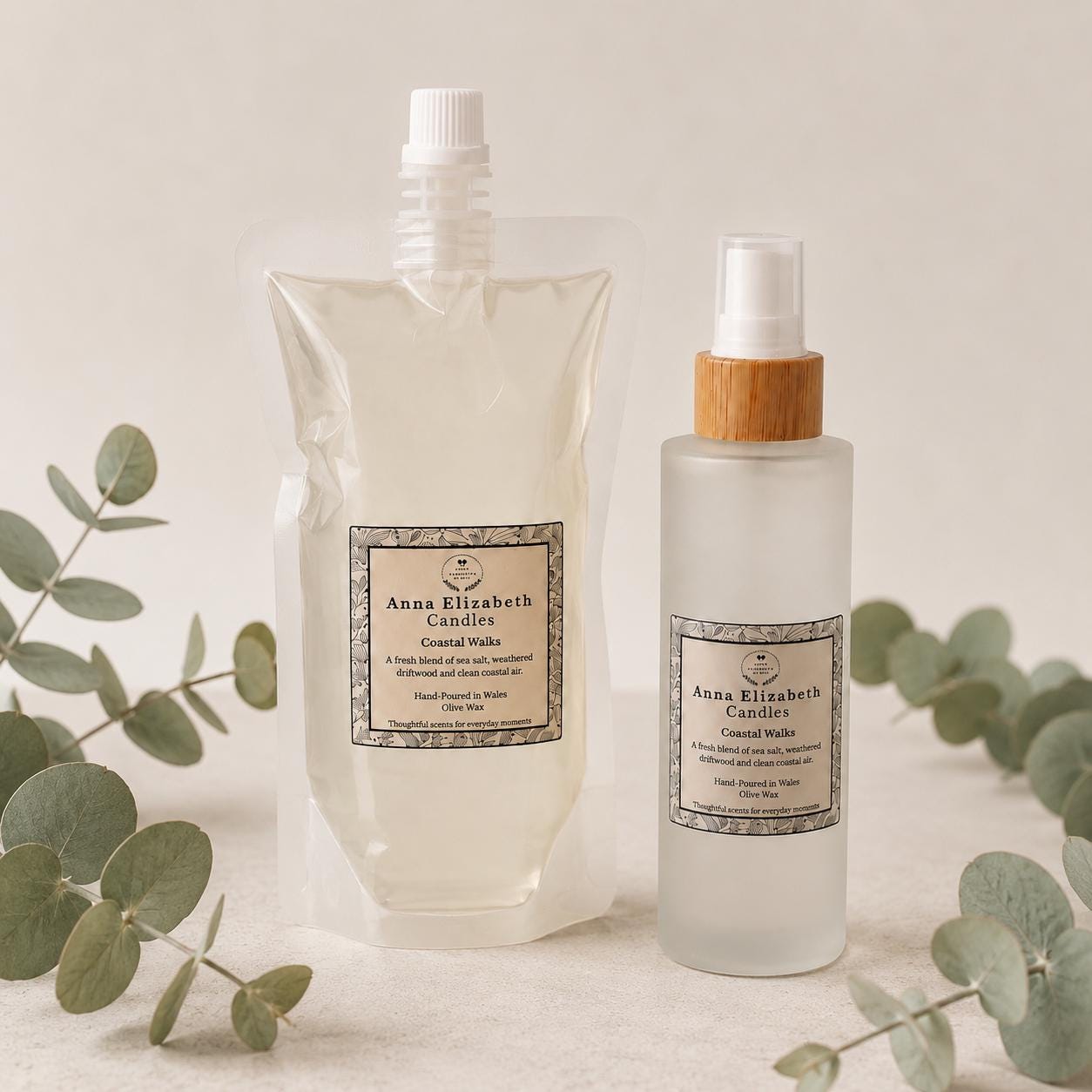 Room Spray Refill, Home Fragrance Refill Pouch, Refillable Room Spray, Linen & Fabric Spray Refill, Eco Home, Choose Your Scent, Room Mist