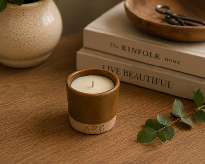 Mini Ceramic Candle, Refillable Candle, Handmade Ceramic Candle, Home Fragrance, Ceramic Candle Gift, Candle Insert, Luxury Candle