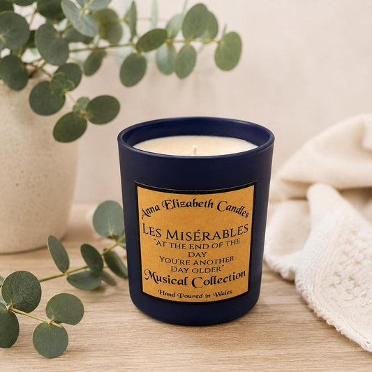 Les Miserables Candle, Musical Theatre Candle, Theatre Inspired Gift, Broadway Candle, Unique Gift for Theatre Lover