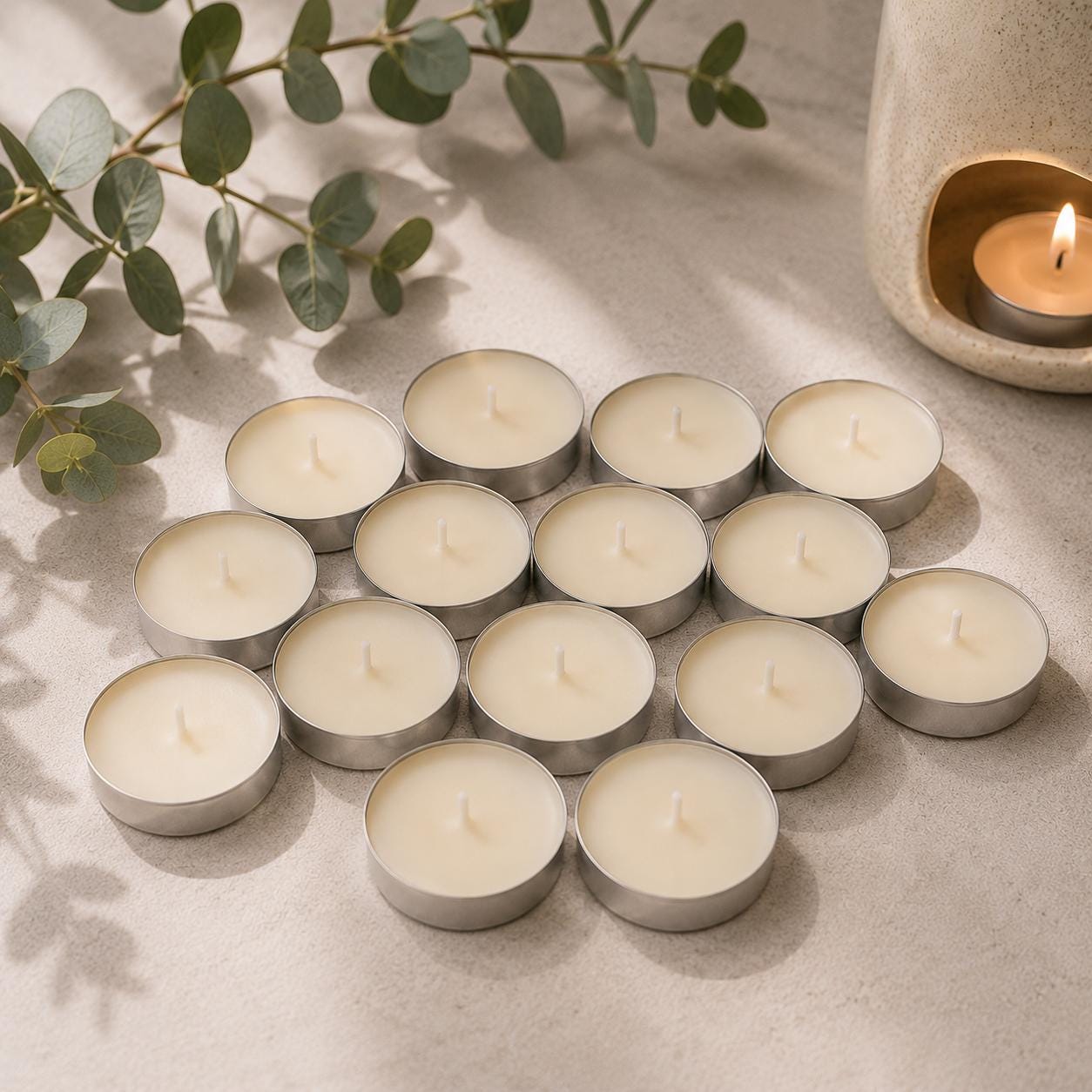 Scented Tealights, 15 Handmade Tealights, Tealight Gift Box, Home Fragrance, Letterbox Gift, Candle Sampler, Tealight Candles