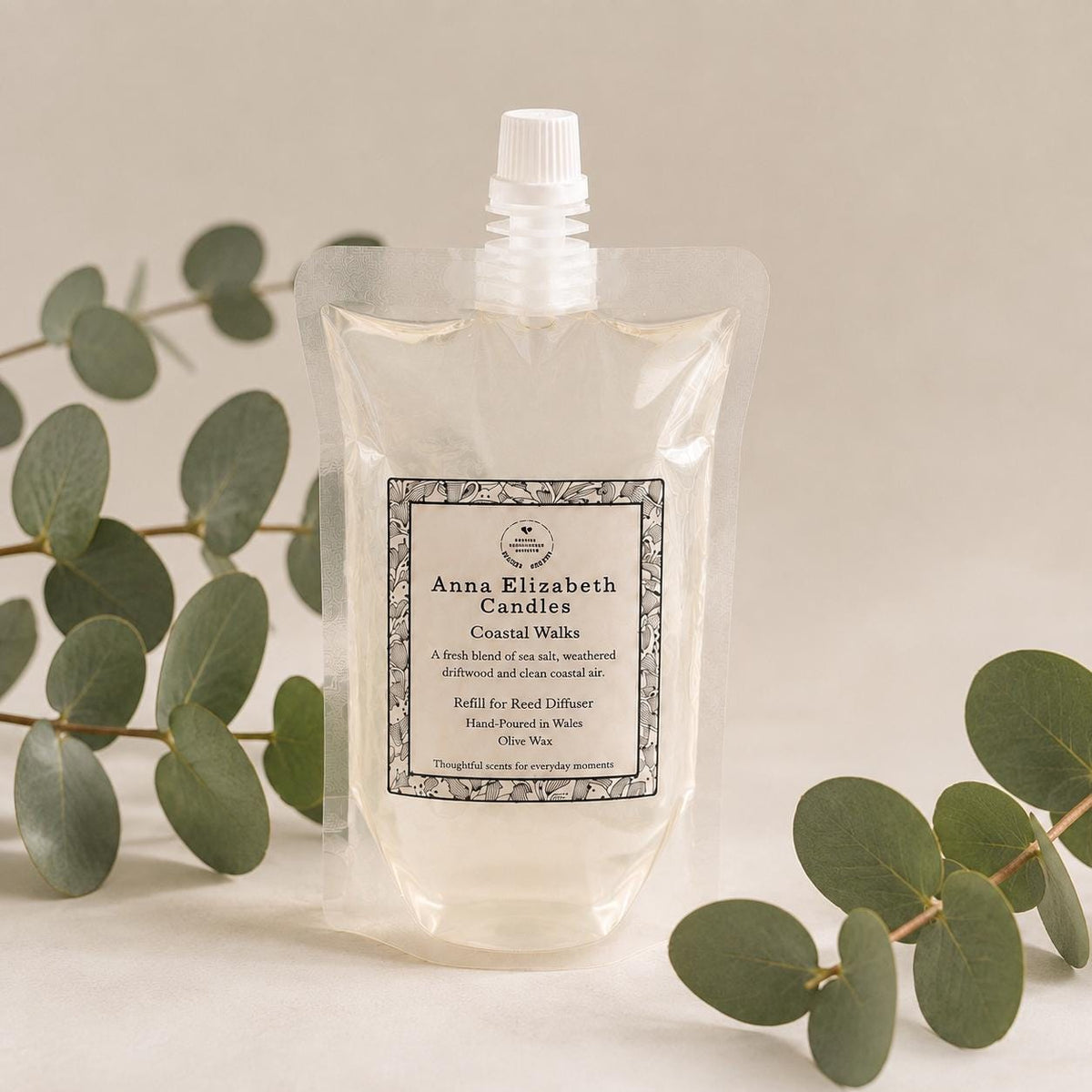 Reed Diffuser Refill Pouch, Diffuser Refill Oil, Home Fragrance Refill, Long Lasting Room Scent, Eco Friendly Refill