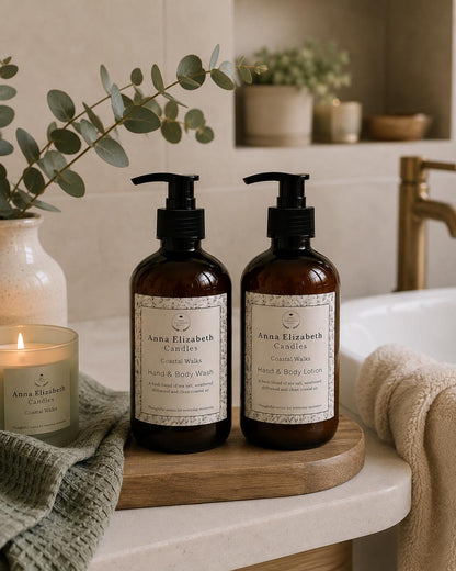 Hand Wash and Lotion Set, Scented Body Wash, Hand Lotion Set, Bathroom Set, Home Fragrance, Luxury Gift Set, Body Care Gift Set
