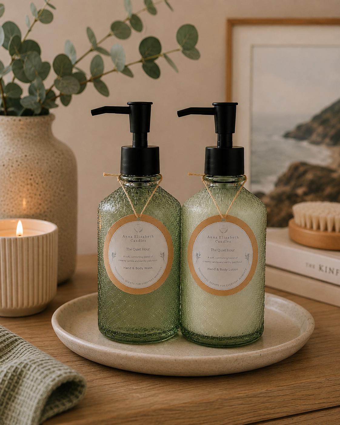 Hand Wash and Lotion Set, Scented Body Wash, Hand Lotion Set, Bathroom Set, Home Fragrance, Luxury Gift Set, Body Care Gift Set