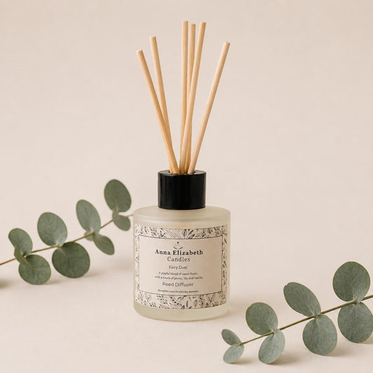 Reed Diffuser, Frosted Glass Diffuser, Home Fragrance Diffuser, Long Lasting Room Scent, Reed Diffuser Gift, Refillable Reed Diffuser