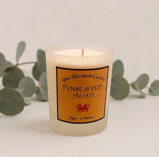 Penblwydd Hapus Candle, Welsh Birthday Gift, Personalised Candle, Large Scented Candle, Unique Welsh Gift
