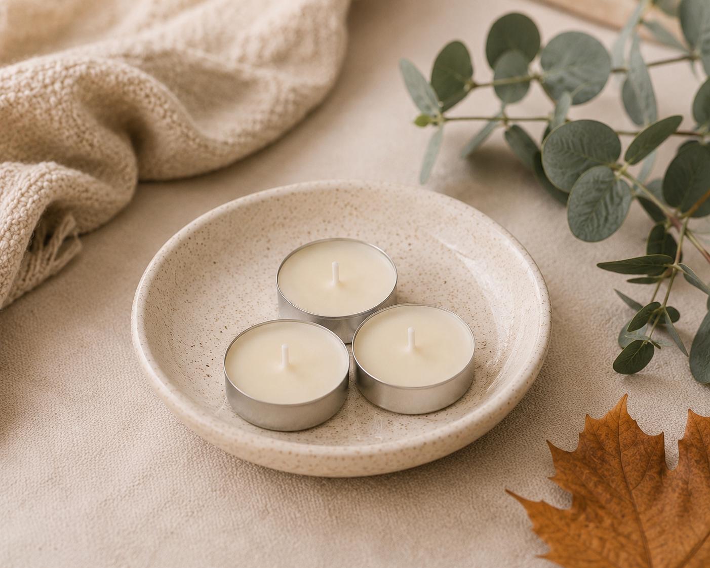 Autumn Scented Tealights, Autumn Tealight Gift Box, Handmade Tealights, Home Fragrance, Pumpkin Spice, Letterbox Gift, Autumn Candle Gift