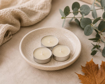 Autumn Scented Tealights, Autumn Tealight Gift Box, Handmade Tealights, Home Fragrance, Pumpkin Spice, Letterbox Gift, Autumn Candle Gift