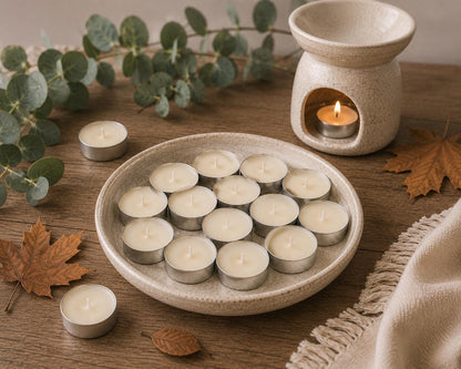 Autumn Scented Tealights, Autumn Tealight Gift Box, Handmade Tealights, Home Fragrance, Pumpkin Spice, Letterbox Gift, Autumn Candle Gift