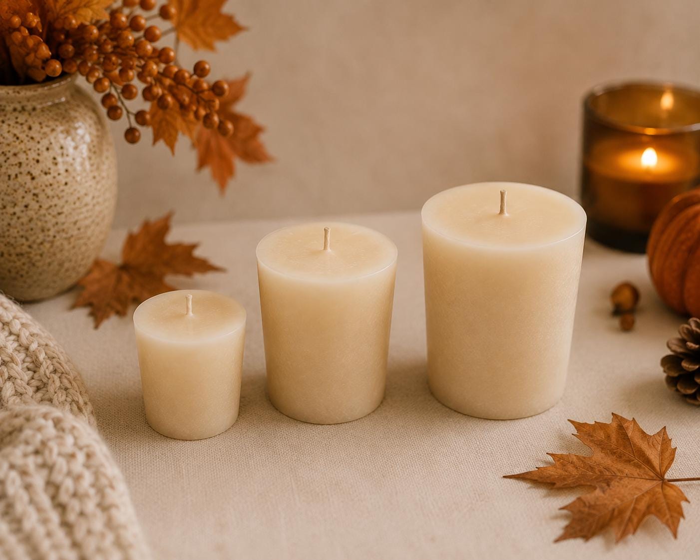 Autumn Candle Refills, Refillable Candle, Pumpkin Spice Candle, Handmade Candle, Home Fragrance, Autumn Scents