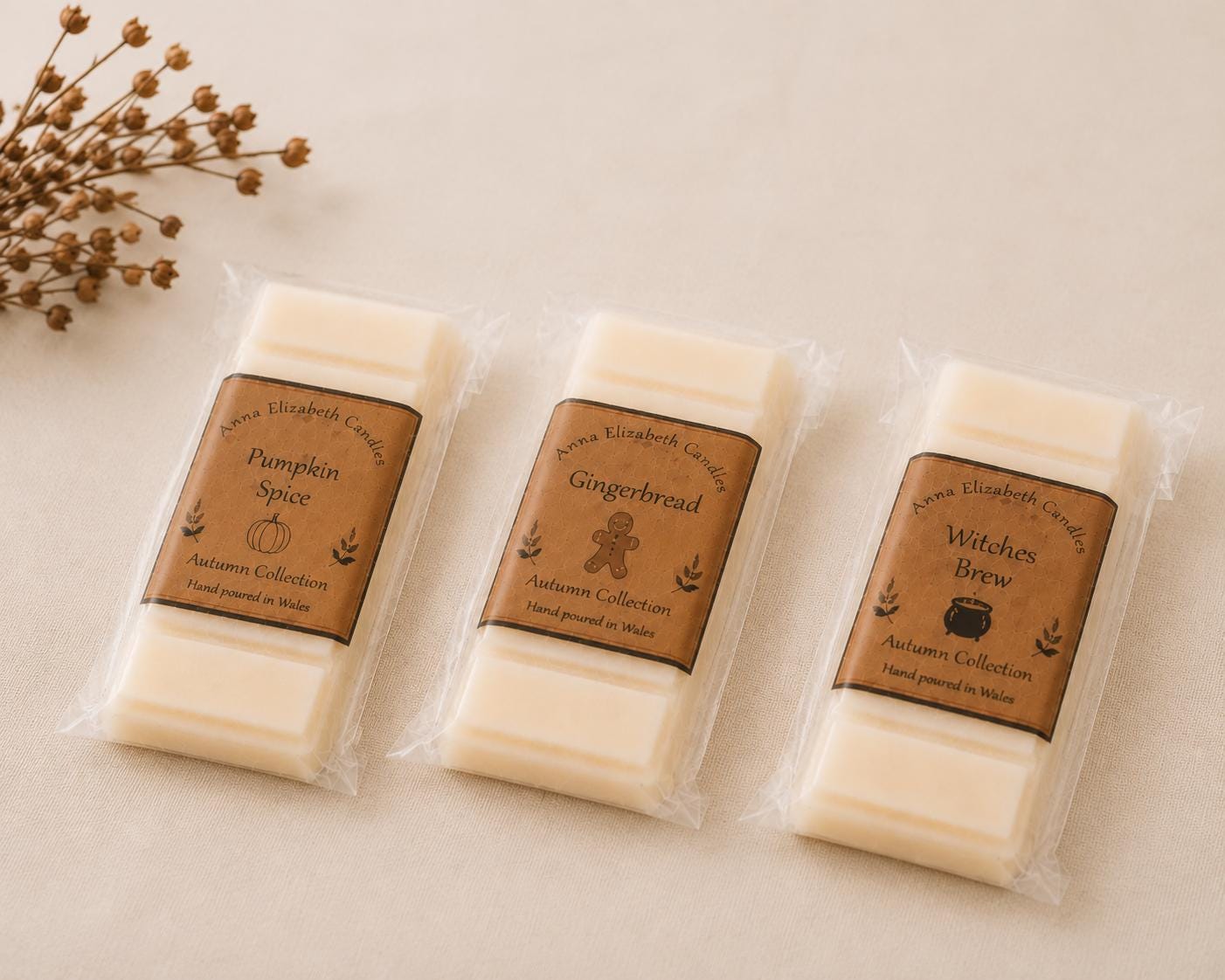 Autumn Wax Melts, Pumpkin Spice Wax Melts, Handmade Wax Melts, Home Fragrance, Scented Wax Melts, Autumn Collection