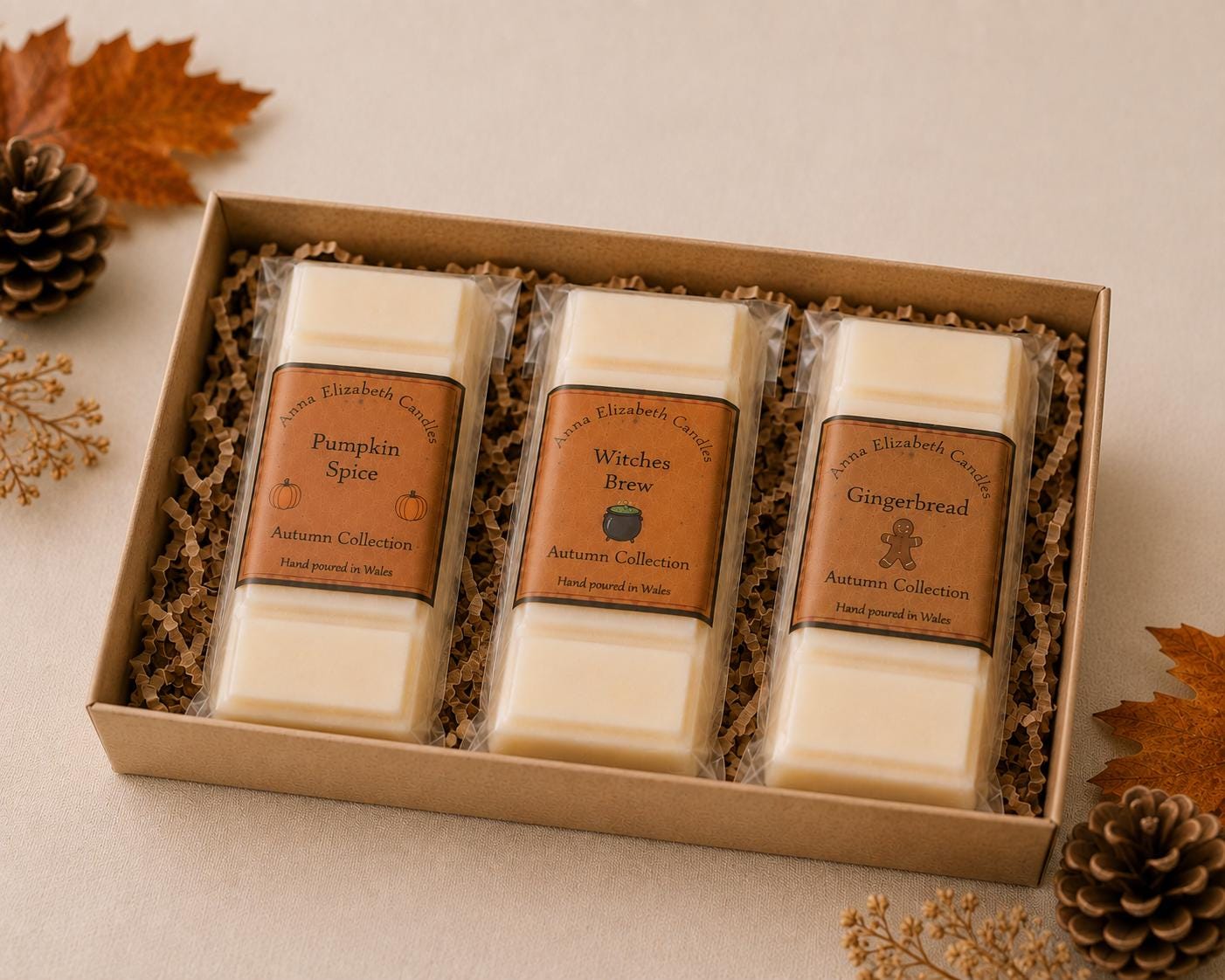 Autumn Wax Melts, Pumpkin Spice Wax Melts, Handmade Wax Melts, Home Fragrance, Scented Wax Melts, Autumn Collection