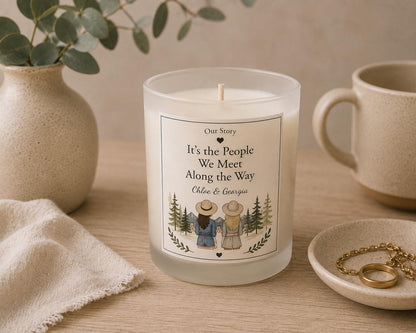Personalised Friendship Candle, Best Friend Gift, Custom Candle, Friendship Gift, Handmade in Wales