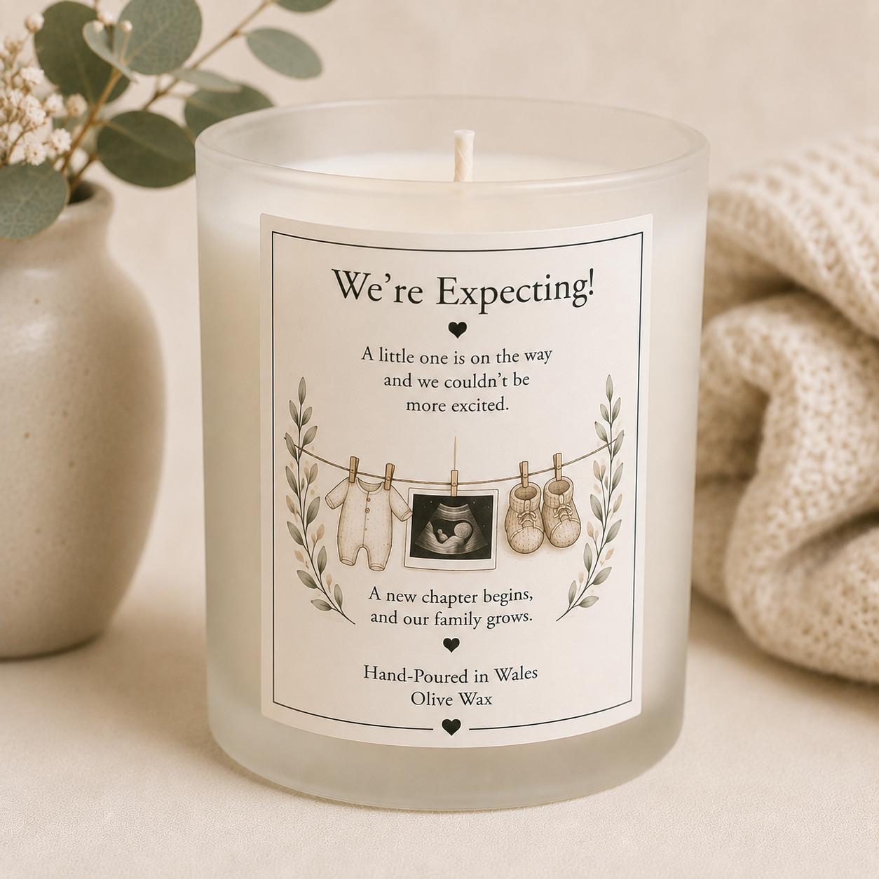 Personalised Family Candle, Gift for Mum, Dad, Grandma, Auntie, New Baby Gift, Custom Family Gift
