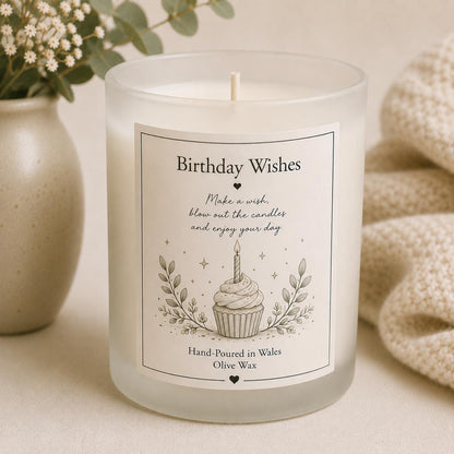 Personalised Birthday Candle, Unique Birthday Gift for Her, Custom Candle, Thoughtful Birthday Gift