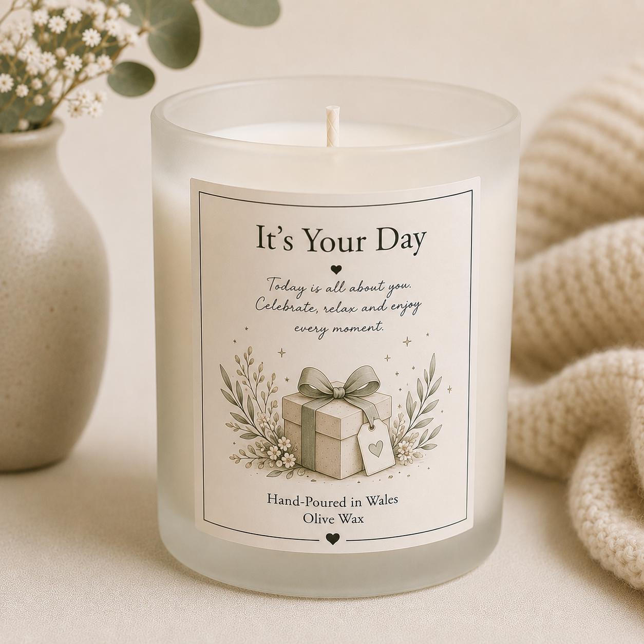 Personalised Birthday Candle, Unique Birthday Gift for Her, Custom Candle, Thoughtful Birthday Gift