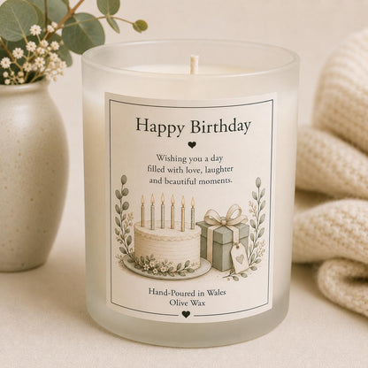 Personalised Birthday Candle, Unique Birthday Gift for Her, Custom Candle, Thoughtful Birthday Gift