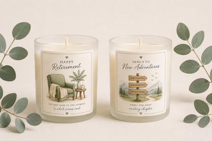 Personalised Leaving Gift Candle, Retirement Gift, Colleague Leaving Gift, New Job Gift, Good Luck Gift