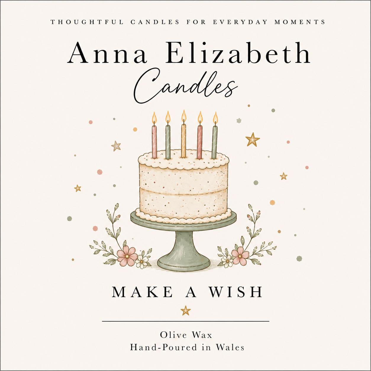 Birthday Candle, Birthday Gift for Her, Make a Wish Candle, Best Friend Birthday Gift, Handmade Candle, Olive Wax Candle