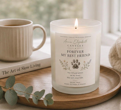 Pet Memorial Candle, Pet Loss Gift, Dog Memorial Gift, Cat Memorial Gift, Pet Bereavement Gift, Sympathy Candle, Forever My Best Friend