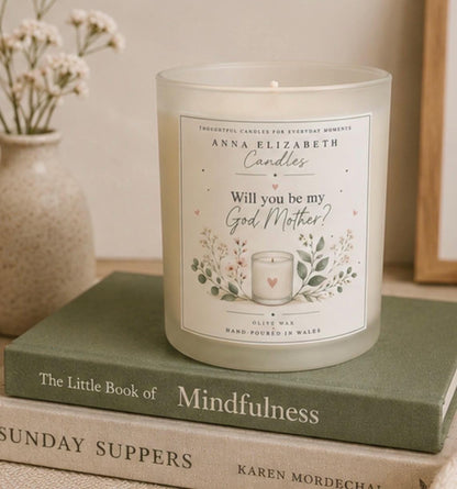 Will You Be My Godmother Gift, Godmother Proposal Candle, Godmother Gift, Godmother to Be Gift, Christening Gift, Baptism Gift