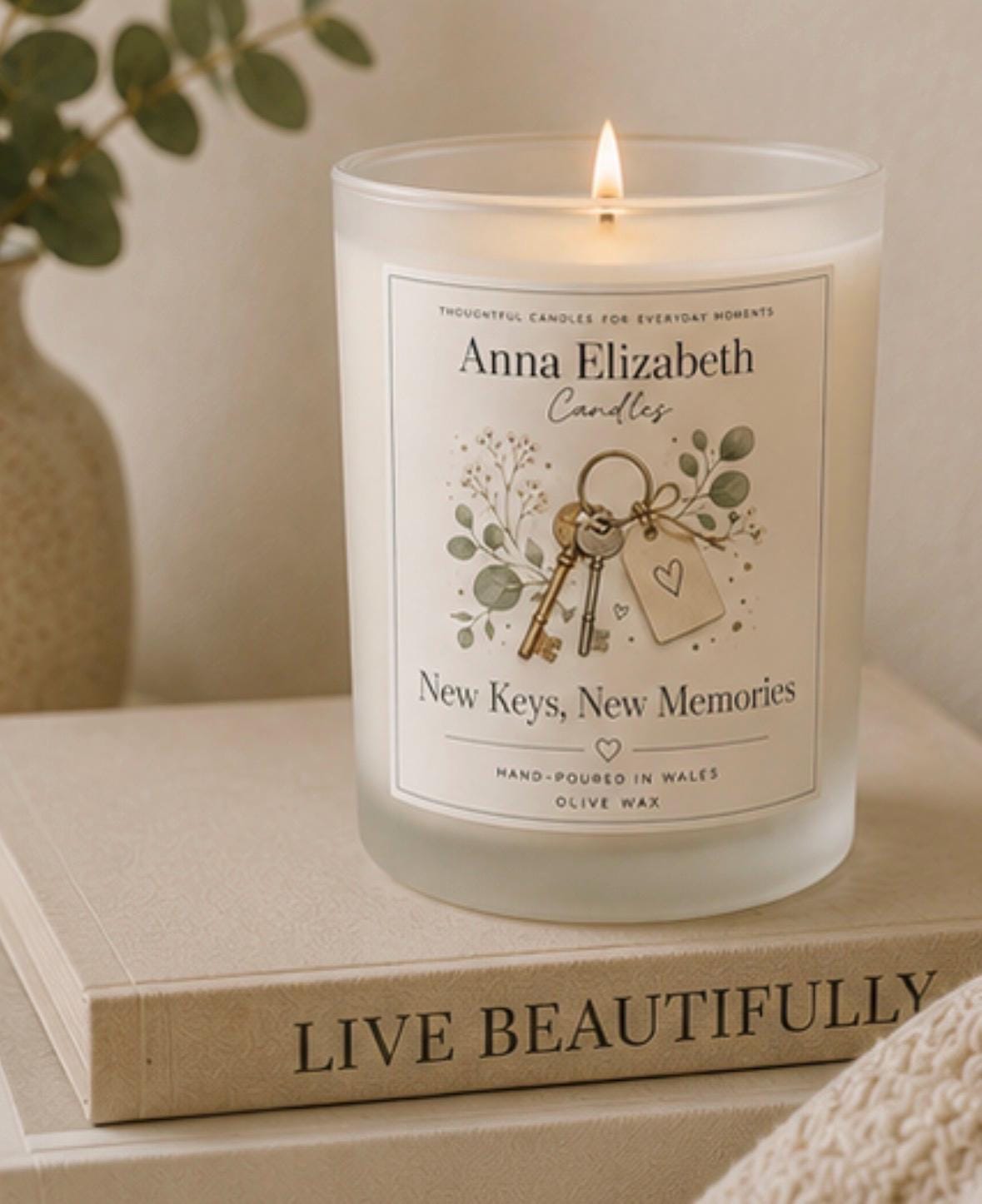 New Home Gift, New Keys Candle, Housewarming Gift, Moving Gift, New Beginnings Gift, First Home Gift, Congratulations Candle