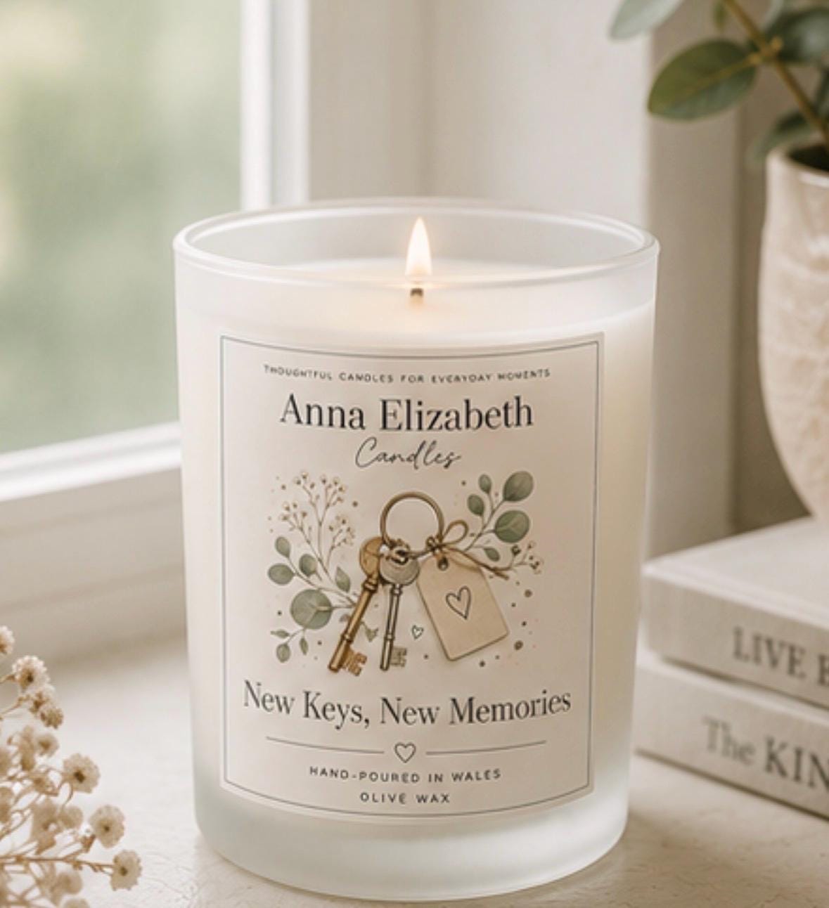 New Home Gift, New Keys Candle, Housewarming Gift, Moving Gift, New Beginnings Gift, First Home Gift, Congratulations Candle