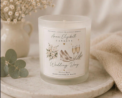 Wedding Gift, Wedding Candle, Wedding Day Gift, Gift for Bride, Newlywed Gift, Bride to Be Gift, Congratulations Wedding Gift