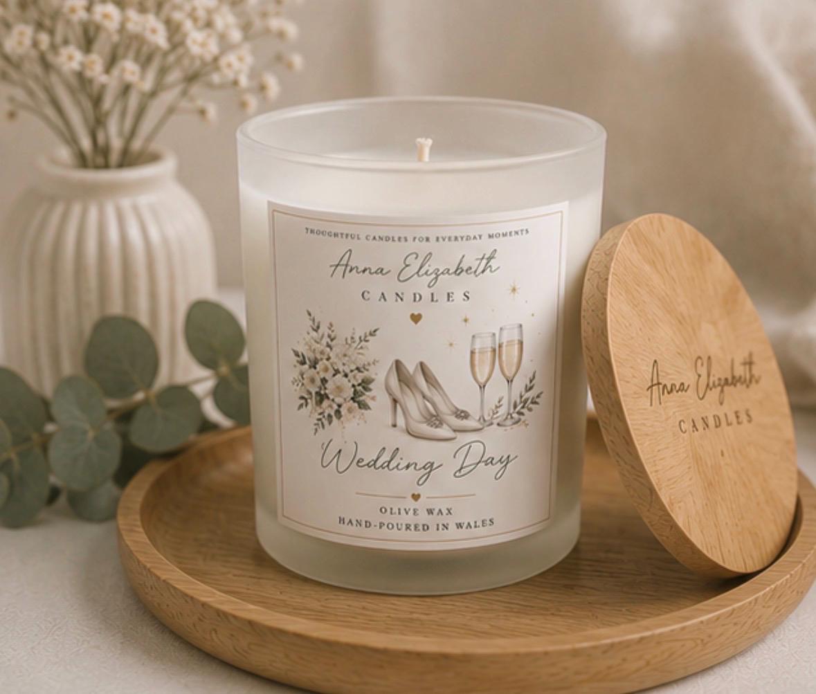 Wedding Gift, Wedding Candle, Wedding Day Gift, Gift for Bride, Newlywed Gift, Bride to Be Gift, Congratulations Wedding Gift