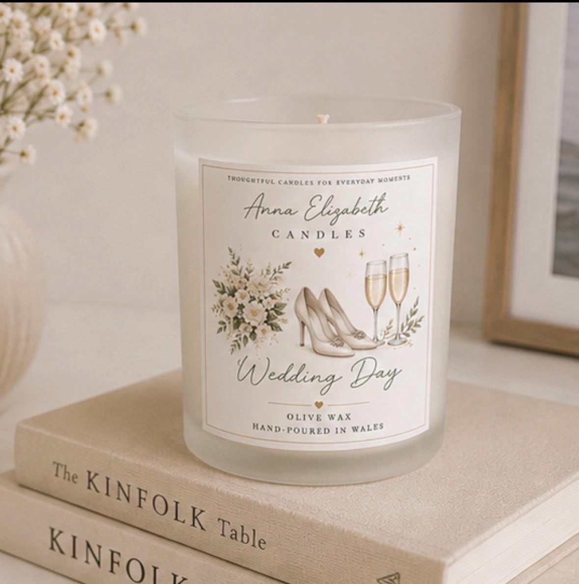 Wedding Gift, Wedding Candle, Wedding Day Gift, Gift for Bride, Newlywed Gift, Bride to Be Gift, Congratulations Wedding Gift