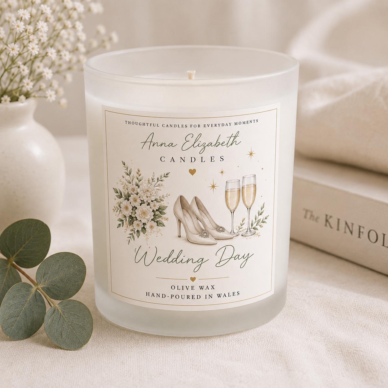 Wedding Gift, Wedding Candle, Wedding Day Gift, Gift for Bride, Newlywed Gift, Bride to Be Gift, Congratulations Wedding Gift