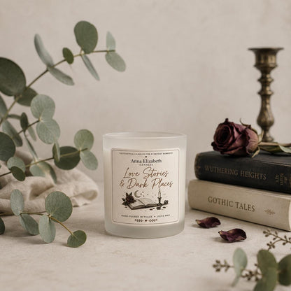Gothic Romance Candle | Book Lover Gift | Love Stories & Dark Places | Gift for Readers | Bookish Candle | Dark Romance Gift