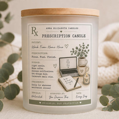 Prescription Candle, Custom Candle Gift, Funny Personalised Gift, Birthday Gift for Her, Teacher Gift, Mum Gift, New Home Candle