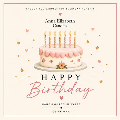 Birthday Gift for Her, Happy Birthday Candle, Birthday Cake Candle, Candle Gift for Her, Gift for Mum, Sister, Friend, Birthday Present