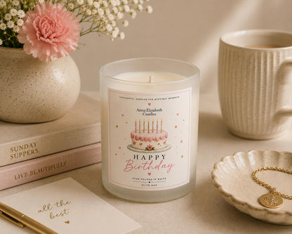 Birthday Gift for Her, Happy Birthday Candle, Birthday Cake Candle, Candle Gift for Her, Gift for Mum, Sister, Friend, Birthday Present
