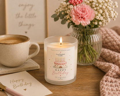 Birthday Gift for Her, Happy Birthday Candle, Birthday Cake Candle, Candle Gift for Her, Gift for Mum, Sister, Friend, Birthday Present