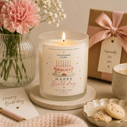 Birthday Gift for Her, Happy Birthday Candle, Birthday Cake Candle, Candle Gift for Her, Gift for Mum, Sister, Friend, Birthday Present